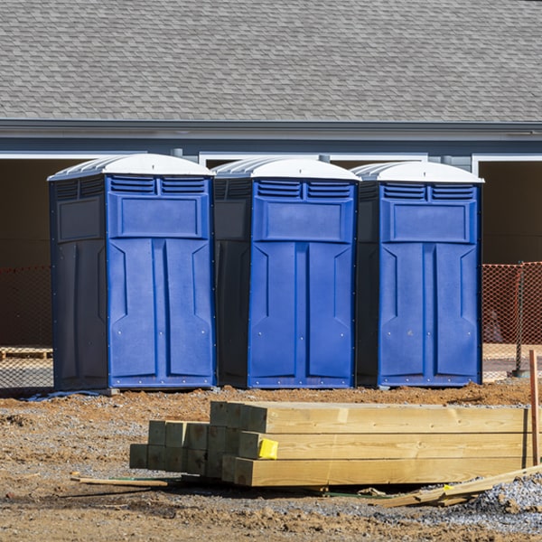 what is the expected delivery and pickup timeframe for the portable toilets in Jamesport New York